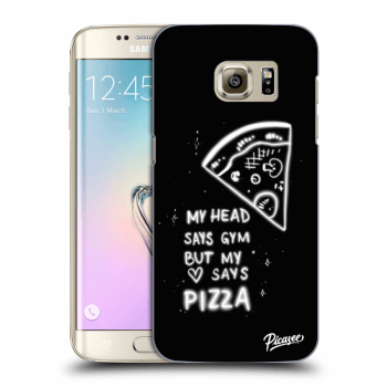 Picasee átlátszó szilikon tok az alábbi mobiltelefonokra Samsung Galaxy S7 Edge G935F - Pizza