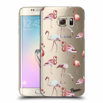 Picasee átlátszó szilikon tok az alábbi mobiltelefonokra Samsung Galaxy S7 Edge G935F - Flamingos