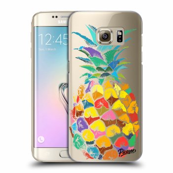 Picasee átlátszó szilikon tok az alábbi mobiltelefonokra Samsung Galaxy S7 Edge G935F - Pineapple