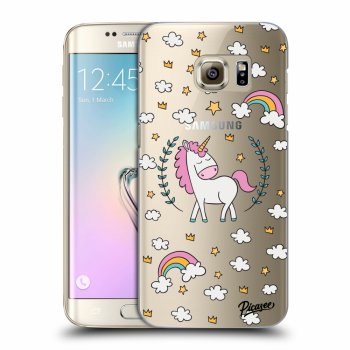 Picasee átlátszó szilikon tok az alábbi mobiltelefonokra Samsung Galaxy S7 Edge G935F - Unicorn star heaven