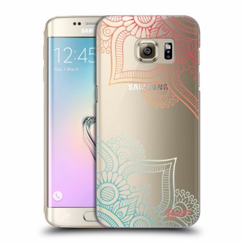 Picasee átlátszó szilikon tok az alábbi mobiltelefonokra Samsung Galaxy S7 Edge G935F - Flowers pattern