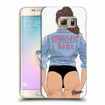 Picasee átlátszó szilikon tok az alábbi mobiltelefonokra Samsung Galaxy S7 Edge G935F - Crossfit girl - nickynellow