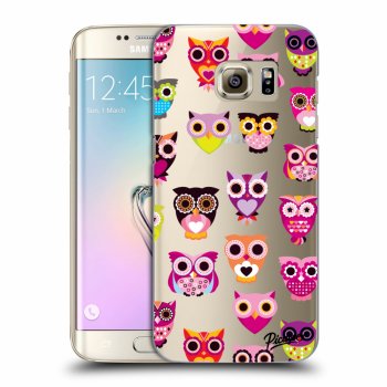Picasee átlátszó szilikon tok az alábbi mobiltelefonokra Samsung Galaxy S7 Edge G935F - Owls