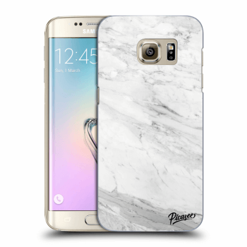 Picasee átlátszó szilikon tok az alábbi mobiltelefonokra Samsung Galaxy S7 Edge G935F - White marble