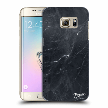 Picasee átlátszó szilikon tok az alábbi mobiltelefonokra Samsung Galaxy S7 Edge G935F - Black marble