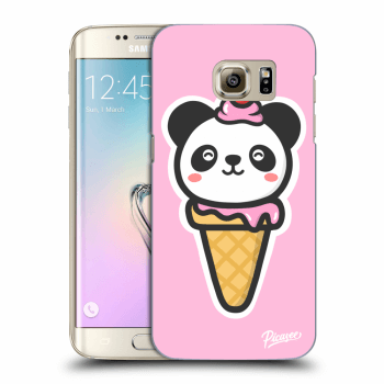 Picasee átlátszó szilikon tok az alábbi mobiltelefonokra Samsung Galaxy S7 Edge G935F - Ice Cream Panda