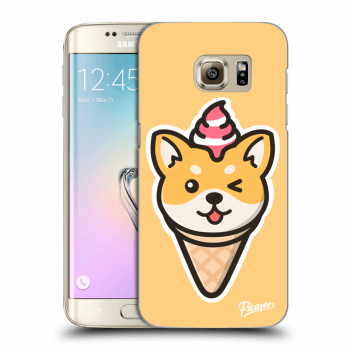 Picasee átlátszó szilikon tok az alábbi mobiltelefonokra Samsung Galaxy S7 Edge G935F - Ice Cream Shiba