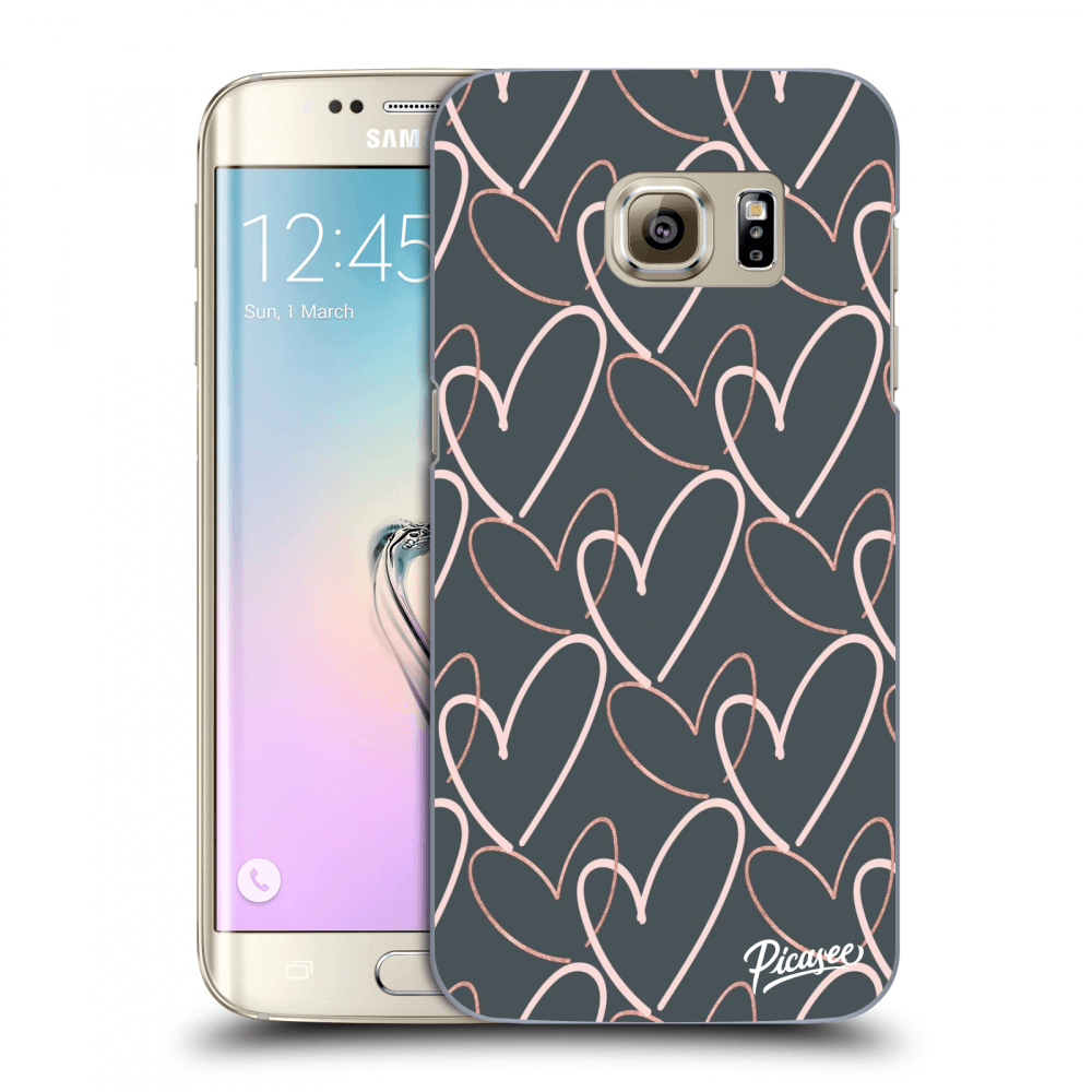 Picasee átlátszó szilikon tok az alábbi mobiltelefonokra Samsung Galaxy S7 Edge G935F - Lots of love