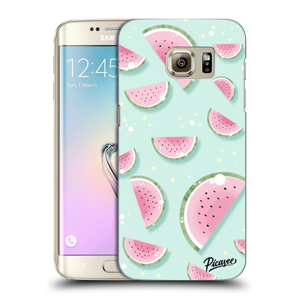 Picasee átlátszó szilikon tok az alábbi mobiltelefonokra Samsung Galaxy S7 Edge G935F - Watermelon 2