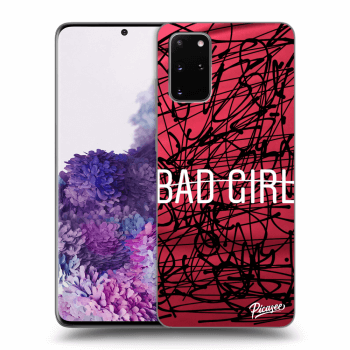 Picasee fekete szilikon tok az alábbi mobiltelefonokra Samsung Galaxy S20+ G985F - Bad girl