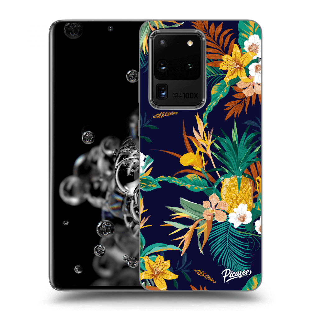 Picasee átlátszó szilikon tok az alábbi mobiltelefonokra Samsung Galaxy S20 Ultra 5G G988F - Pineapple Color