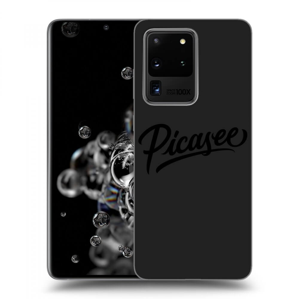 Picasee fekete szilikon tok az alábbi mobiltelefonokra Samsung Galaxy S20 Ultra 5G G988F - Picasee - black