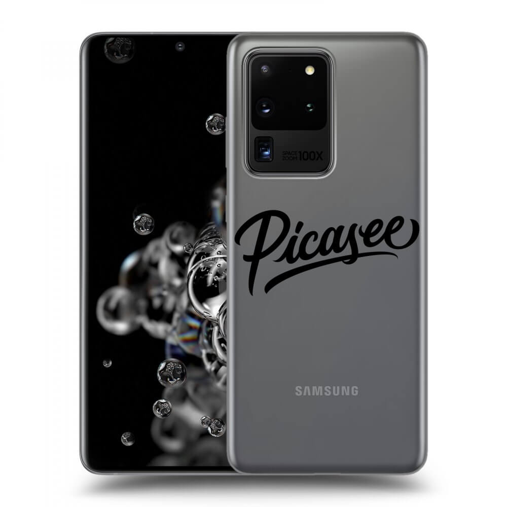 Picasee átlátszó szilikon tok az alábbi mobiltelefonokra Samsung Galaxy S20 Ultra 5G G988F - Picasee - black