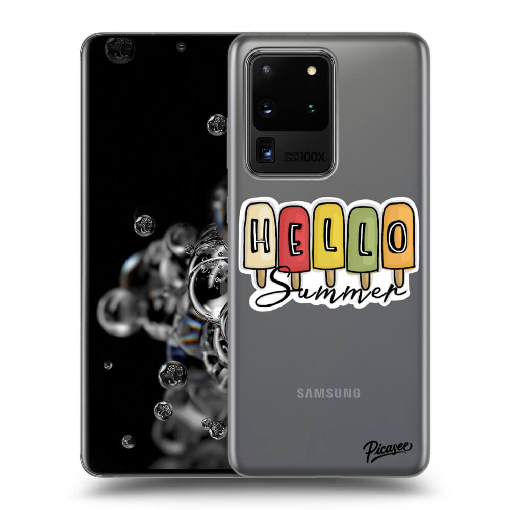 Picasee átlátszó szilikon tok az alábbi mobiltelefonokra Samsung Galaxy S20 Ultra 5G G988F - Ice Cream