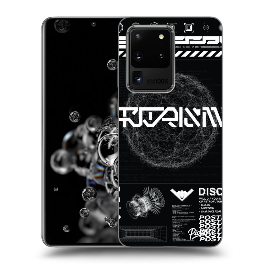 Picasee fekete szilikon tok az alábbi mobiltelefonokra Samsung Galaxy S20 Ultra 5G G988F - BLACK DISCO