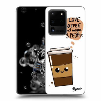 Szilikon tok erre a típusra Samsung Galaxy S20 Ultra 5G G988F - Cute coffee