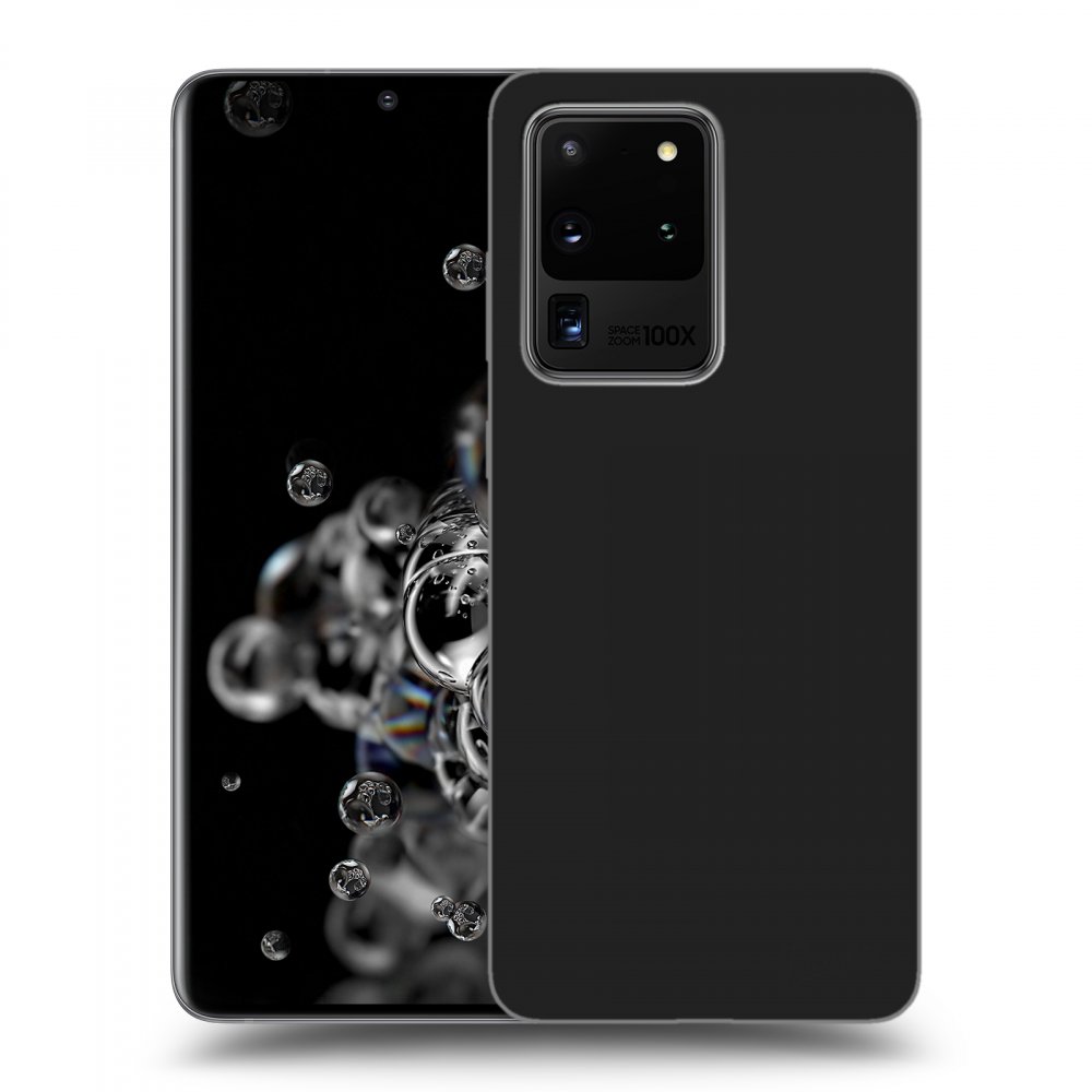 Picasee fekete szilikon tok az alábbi mobiltelefonokra Samsung Galaxy S20 Ultra 5G G988F - Clear