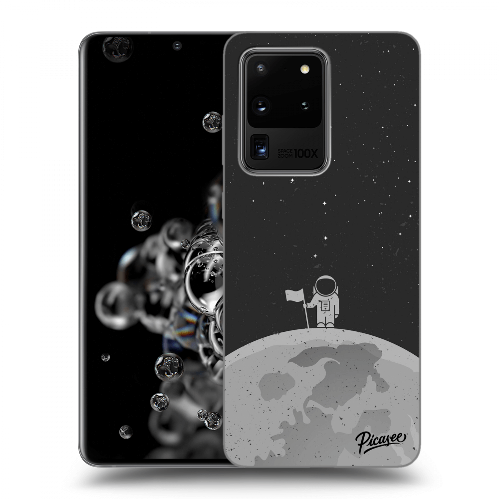 Picasee fekete szilikon tok az alábbi mobiltelefonokra Samsung Galaxy S20 Ultra 5G G988F - Astronaut