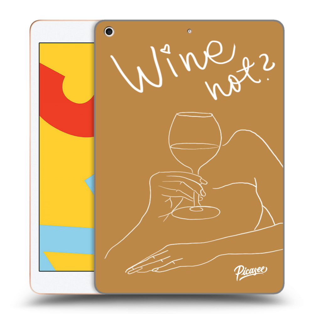 Picasee átlátszó szilikon tok az alábbi táblagépre Apple iPad 10.2" 2019 (7. gen) - Wine not