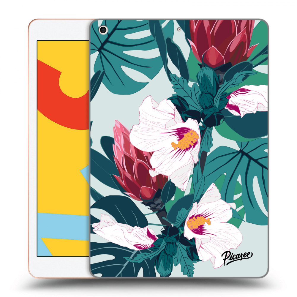 Picasee fekete szilikon tok az alábbi táblagépre Apple iPad 10.2" 2019 (7. gen) - Rhododendron