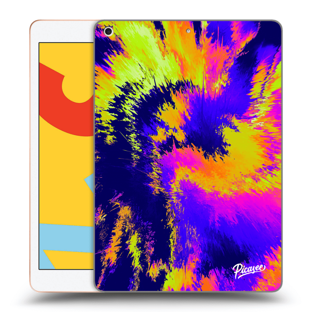 Picasee fekete szilikon tok az alábbi táblagépre Apple iPad 10.2" 2019 (7. gen) - Burn