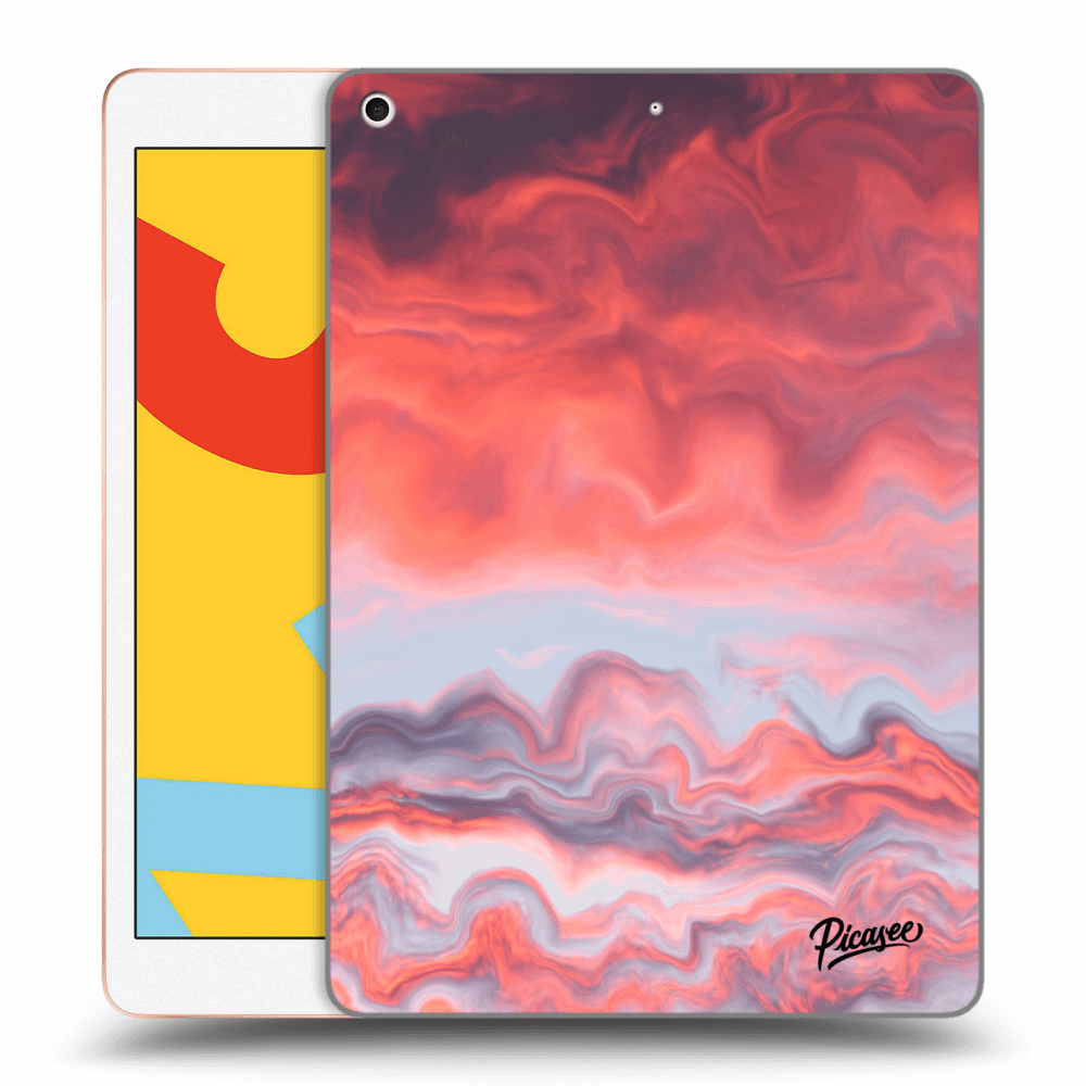 Picasee fekete szilikon tok az alábbi táblagépre Apple iPad 10.2" 2019 (7. gen) - Sunset