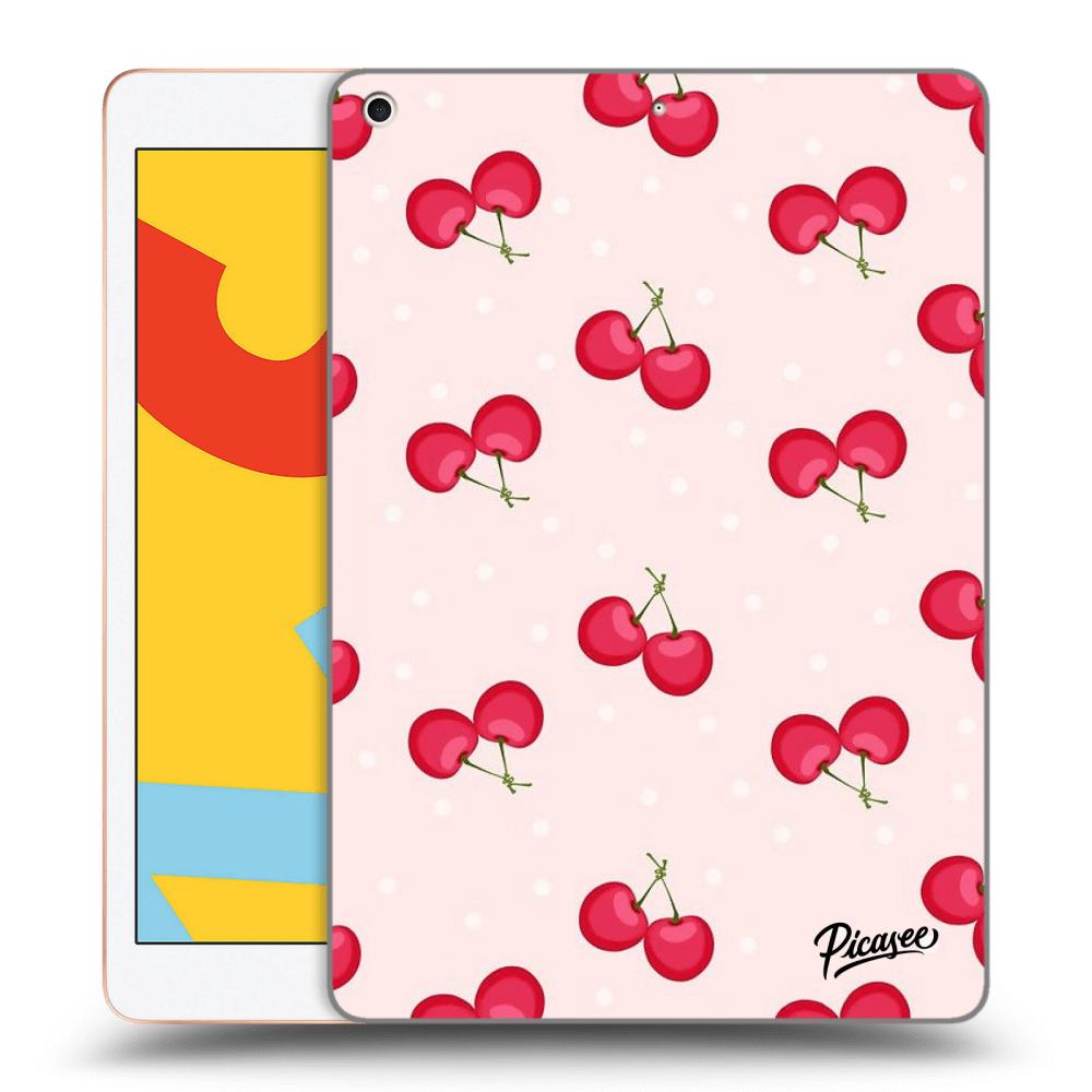 Picasee átlátszó szilikon tok az alábbi táblagépre Apple iPad 10.2" 2019 (7. gen) - Cherries