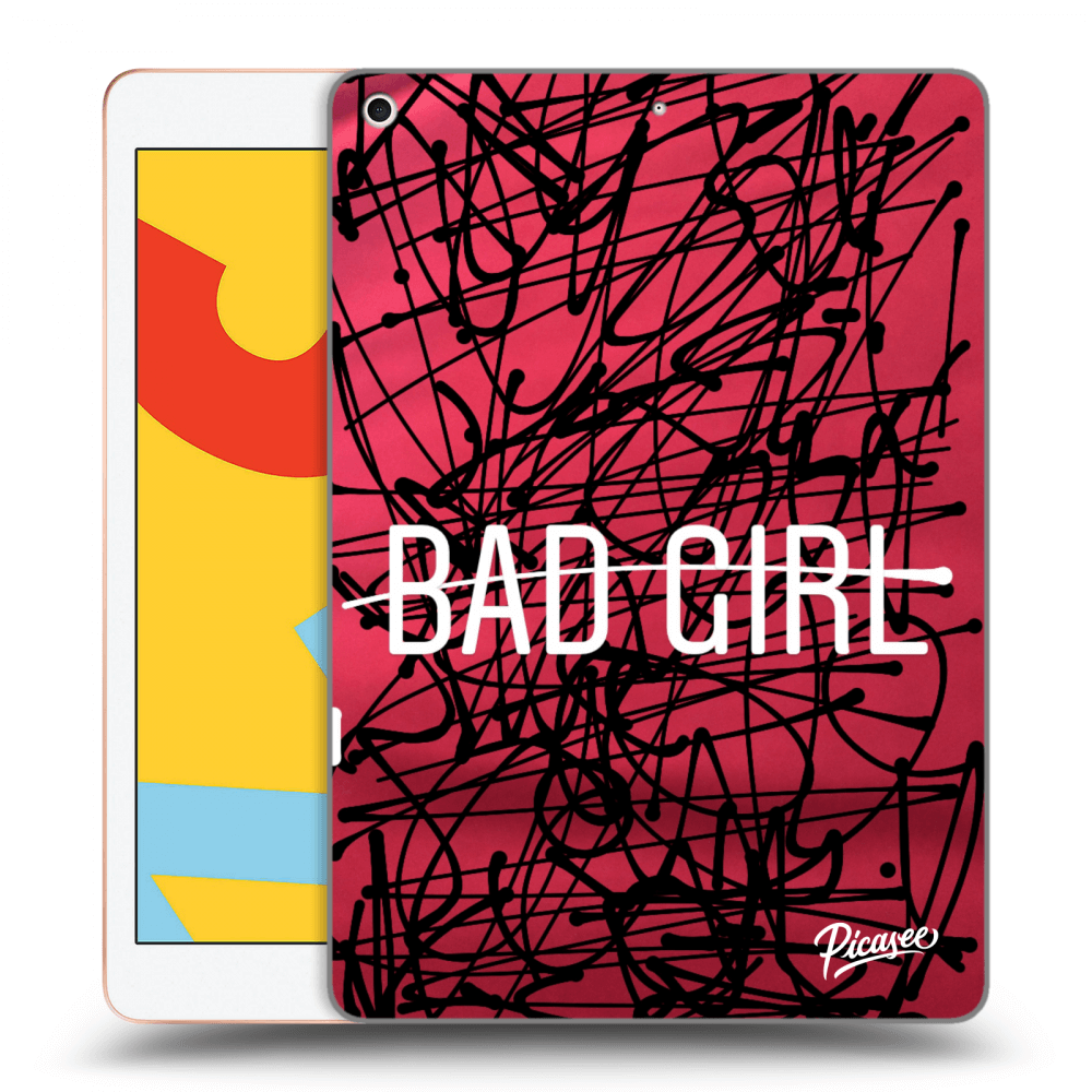 Picasee fekete szilikon tok az alábbi táblagépre Apple iPad 10.2" 2019 (7. gen) - Bad girl