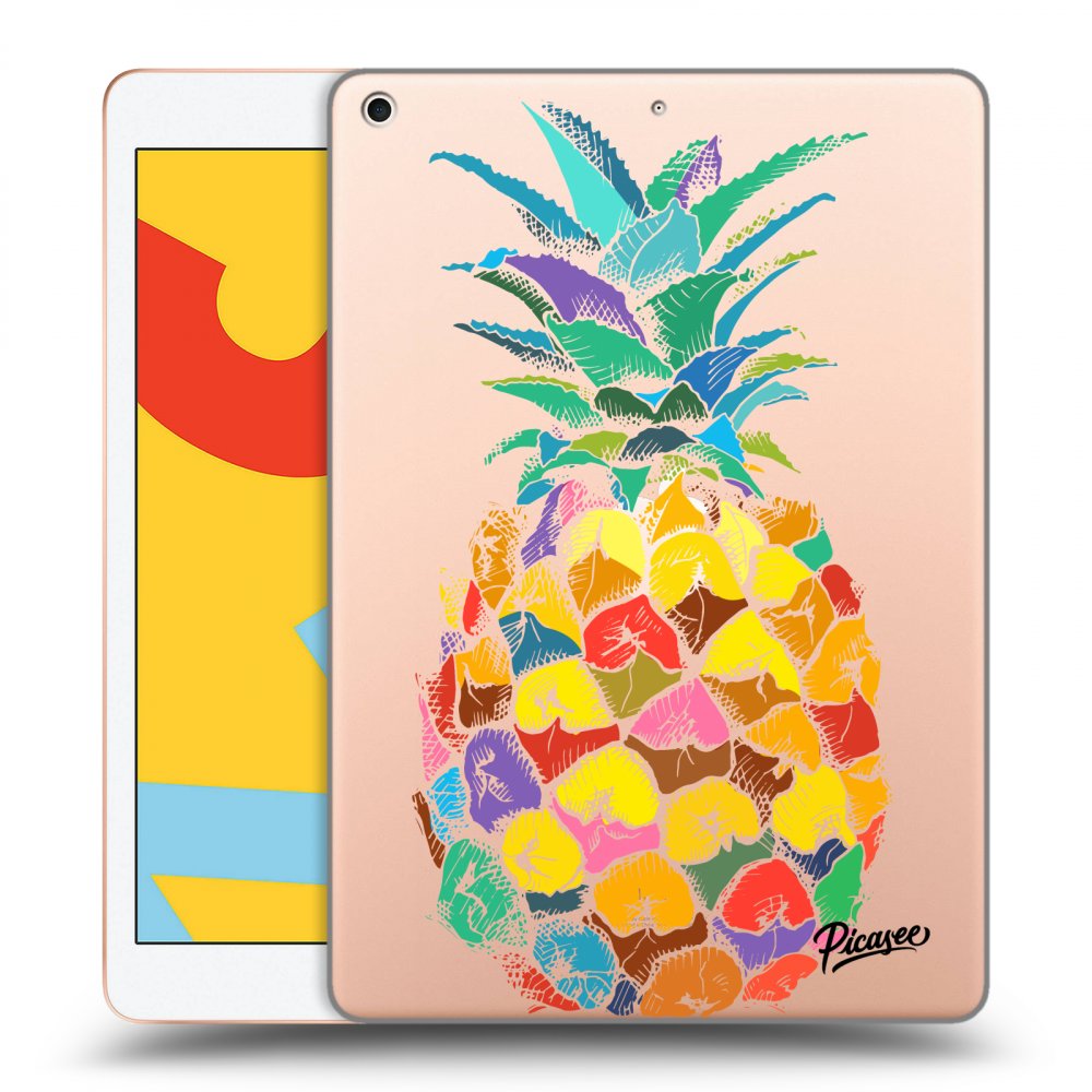 Picasee átlátszó szilikon tok az alábbi táblagépre Apple iPad 10.2" 2019 (7. gen) - Pineapple
