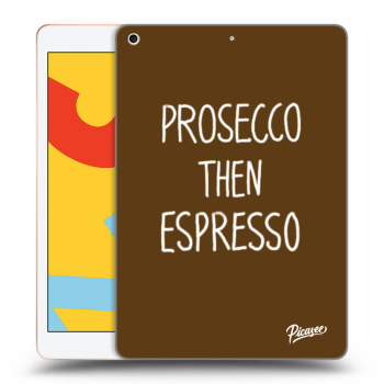 Picasee fekete szilikon tok az alábbi táblagépre Apple iPad 10.2" 2019 (7. gen) - Prosecco then espresso