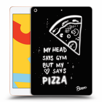 Picasee fekete szilikon tok az alábbi táblagépre Apple iPad 10.2" 2019 (7. gen) - Pizza