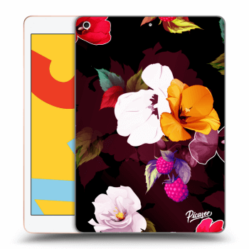 Picasee átlátszó szilikon tok az alábbi táblagépre Apple iPad 10.2" 2019 (7. gen) - Flowers and Berries
