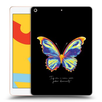 Picasee fekete szilikon tok az alábbi táblagépre Apple iPad 10.2" 2019 (7. gen) - Diamanty Black