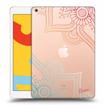 Picasee átlátszó szilikon tok az alábbi táblagépre Apple iPad 10.2" 2019 (7. gen) - Flowers pattern