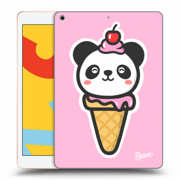 Picasee átlátszó szilikon tok az alábbi táblagépre Apple iPad 10.2" 2019 (7. gen) - Ice Cream Panda