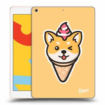 Picasee átlátszó szilikon tok az alábbi táblagépre Apple iPad 10.2" 2019 (7. gen) - Ice Cream Shiba
