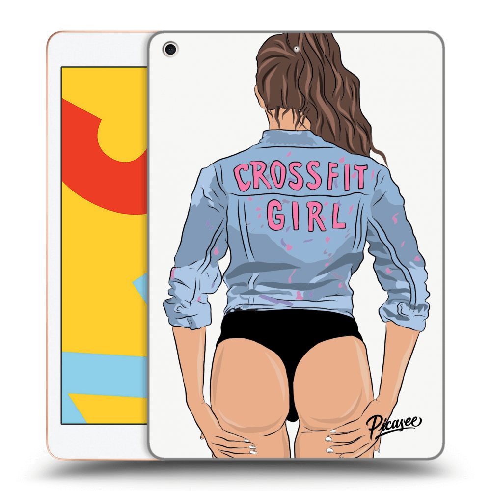 Picasee átlátszó szilikon tok az alábbi táblagépre Apple iPad 10.2" 2019 (7. gen) - Crossfit girl - nickynellow