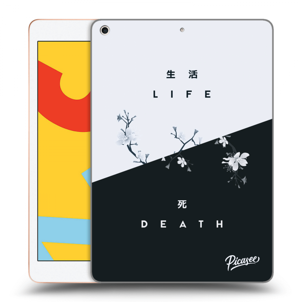 Picasee átlátszó szilikon tok az alábbi táblagépre Apple iPad 10.2" 2019 (7. gen) - Life - Death