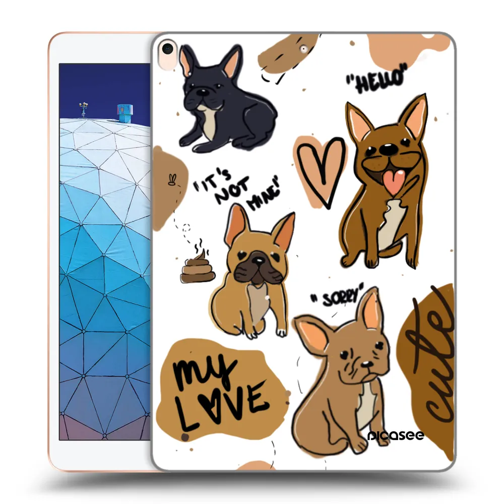 Picasee átlátszó szilikon tok az alábbi táblagépre Apple iPad Air 10.5" 2019 (3.gen) - Frenchies