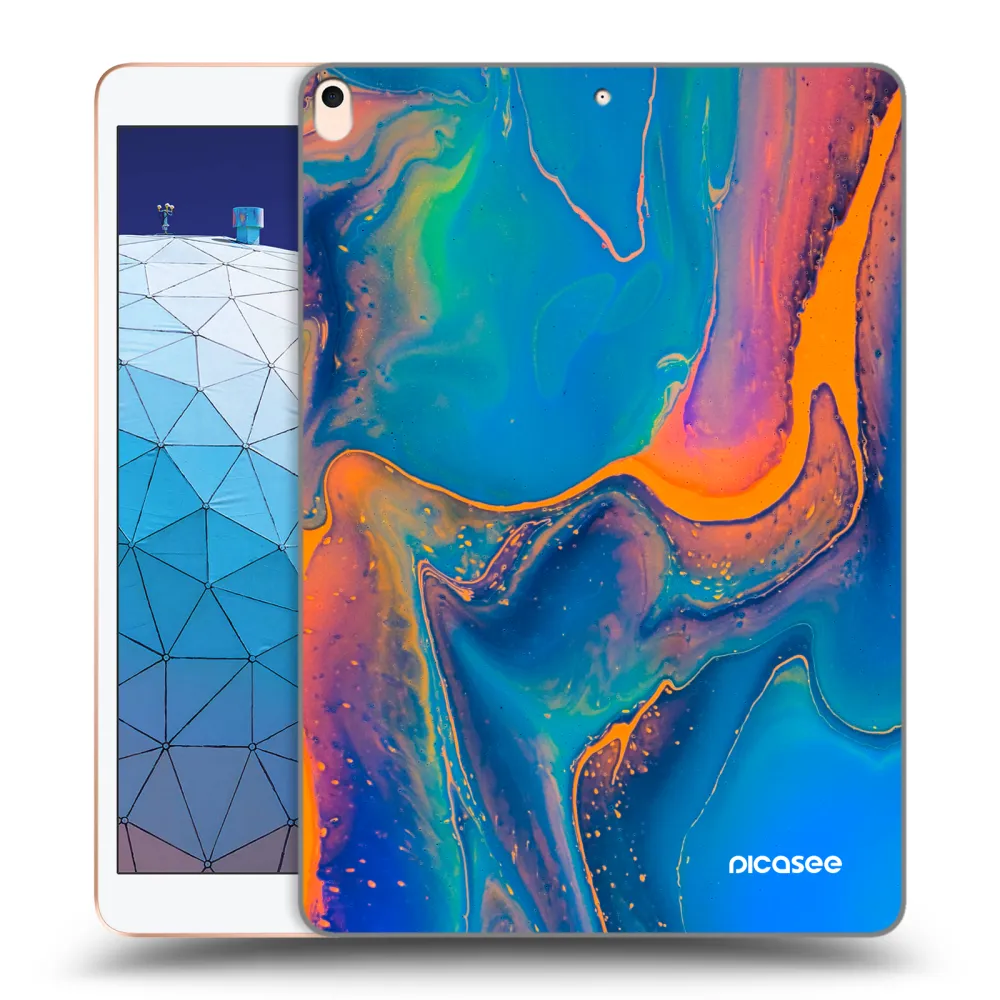 Picasee átlátszó szilikon tok az alábbi táblagépre Apple iPad Air 10.5" 2019 (3.gen) - Rainbow