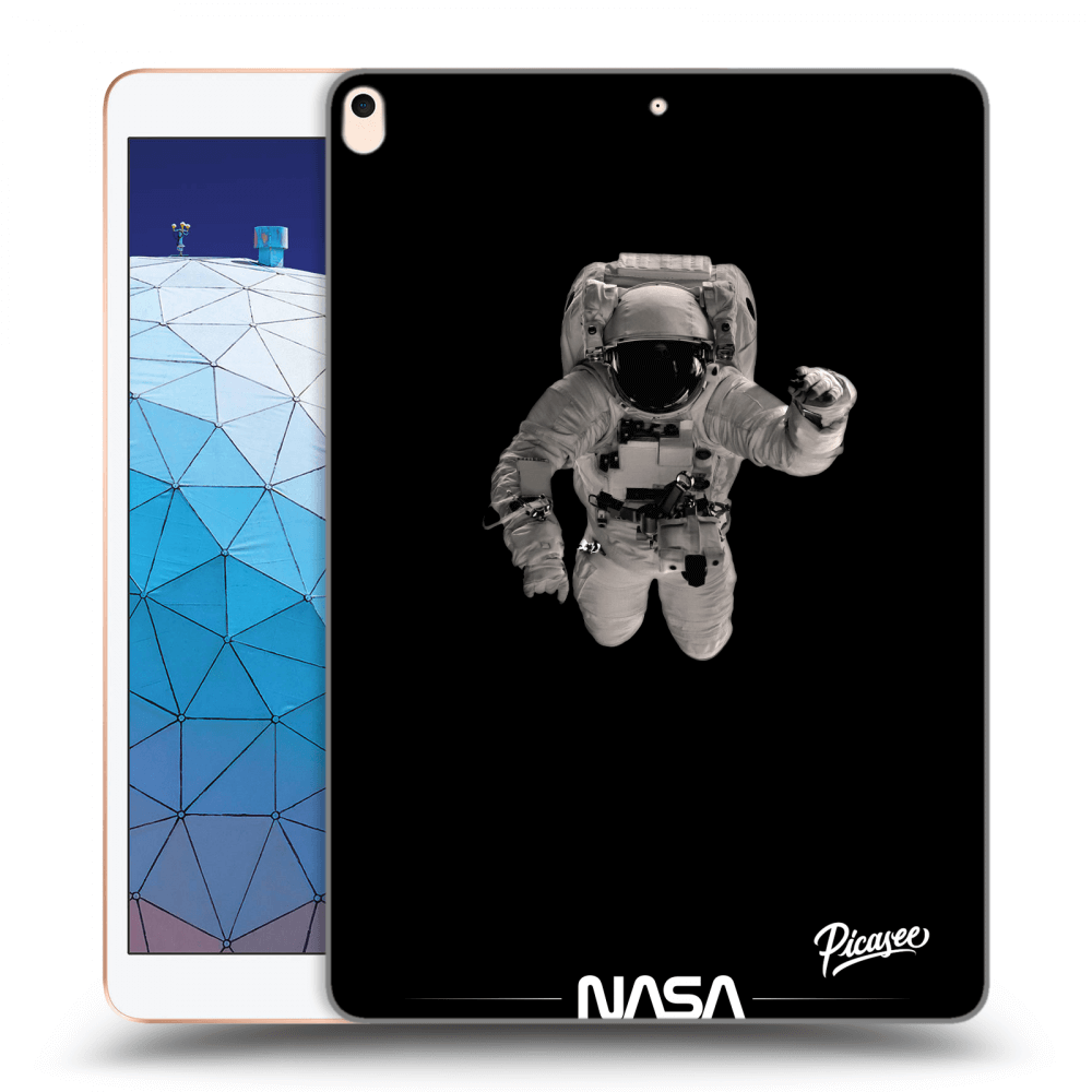Picasee fekete szilikon tok az alábbi táblagépre Apple iPad Air 10.5" 2019 (3.gen) - Astronaut Minimal