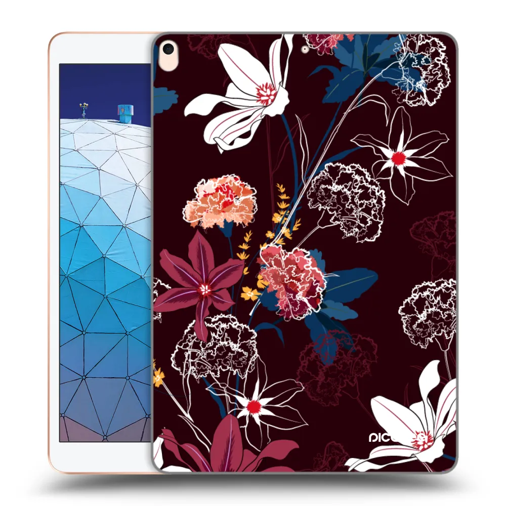 Picasee átlátszó szilikon tok az alábbi táblagépre Apple iPad Air 10.5" 2019 (3.gen) - Dark Meadow