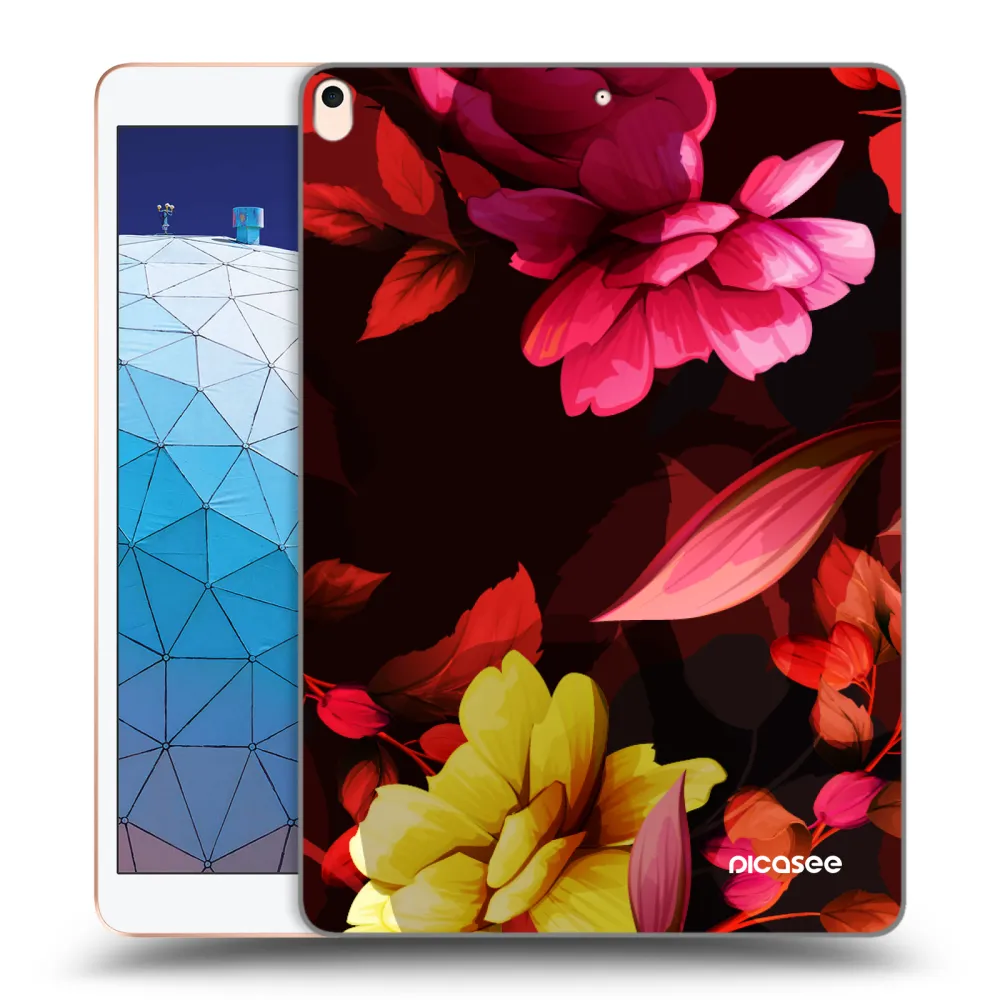 Picasee átlátszó szilikon tok az alábbi táblagépre Apple iPad Air 10.5" 2019 (3.gen) - Dark Peonny