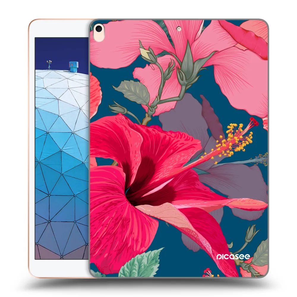 Picasee átlátszó szilikon tok az alábbi táblagépre Apple iPad Air 10.5" 2019 (3.gen) - Hibiscus