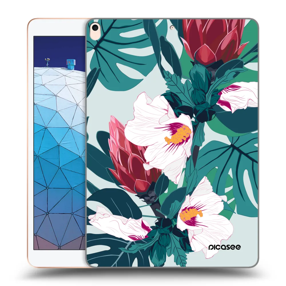 Picasee átlátszó szilikon tok az alábbi táblagépre Apple iPad Air 10.5" 2019 (3.gen) - Rhododendron