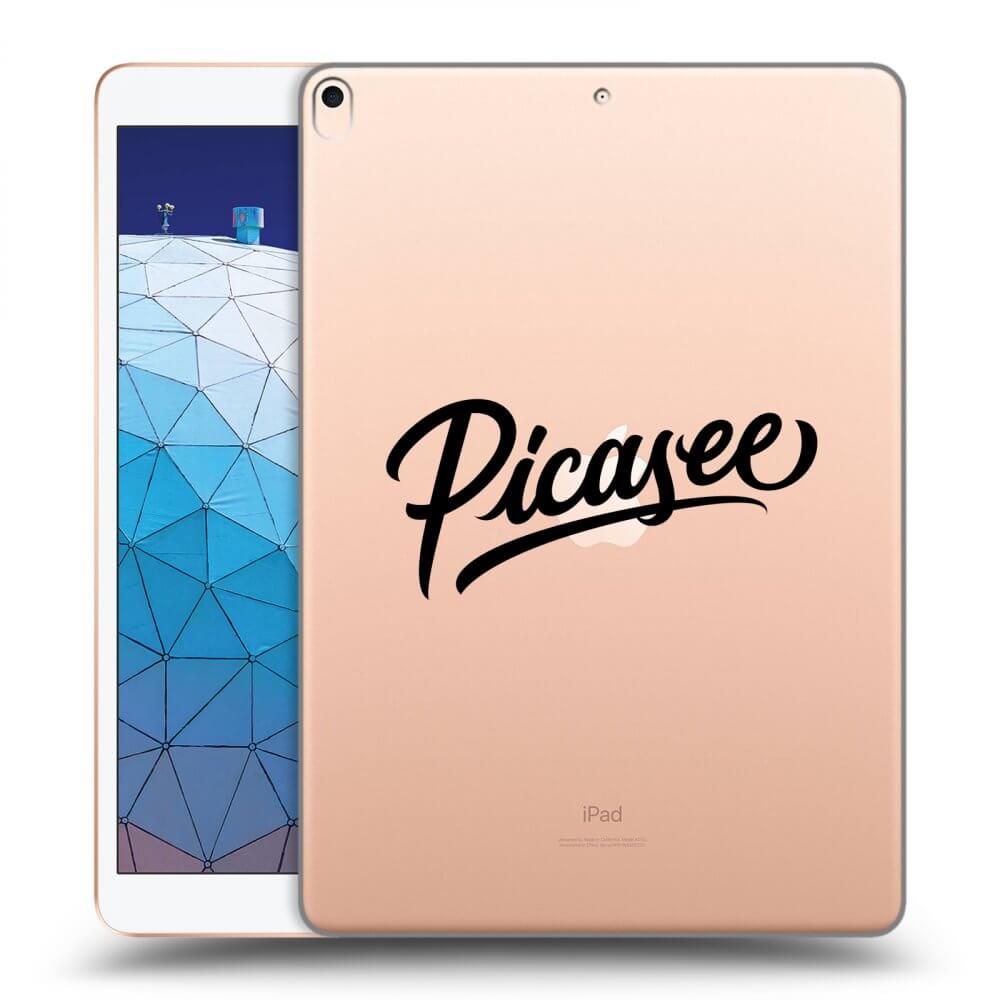 Picasee átlátszó szilikon tok az alábbi táblagépre Apple iPad Air 10.5" 2019 (3.gen) - Picasee - old logo - black