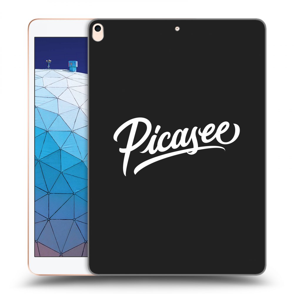 Picasee fekete szilikon tok az alábbi táblagépre Apple iPad Air 10.5" 2019 (3.gen) - Picasee - old logo - white