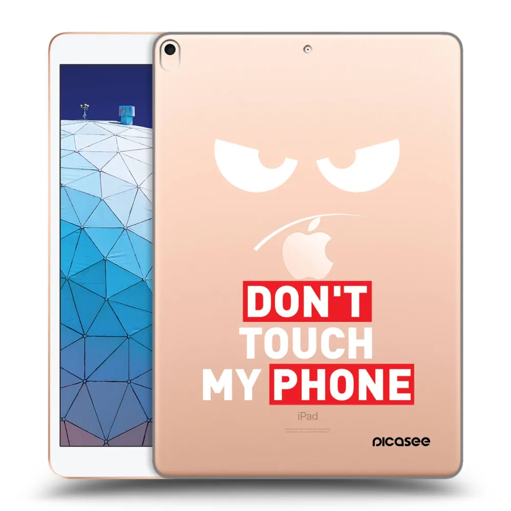 Picasee átlátszó szilikon tok az alábbi táblagépre Apple iPad Air 10.5" 2019 (3.gen) - Angry Eyes - Transparent