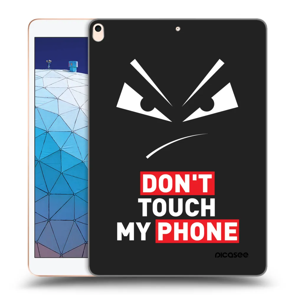 Picasee fekete szilikon tok az alábbi táblagépre Apple iPad Air 10.5" 2019 (3.gen) - Evil Eye - Transparent