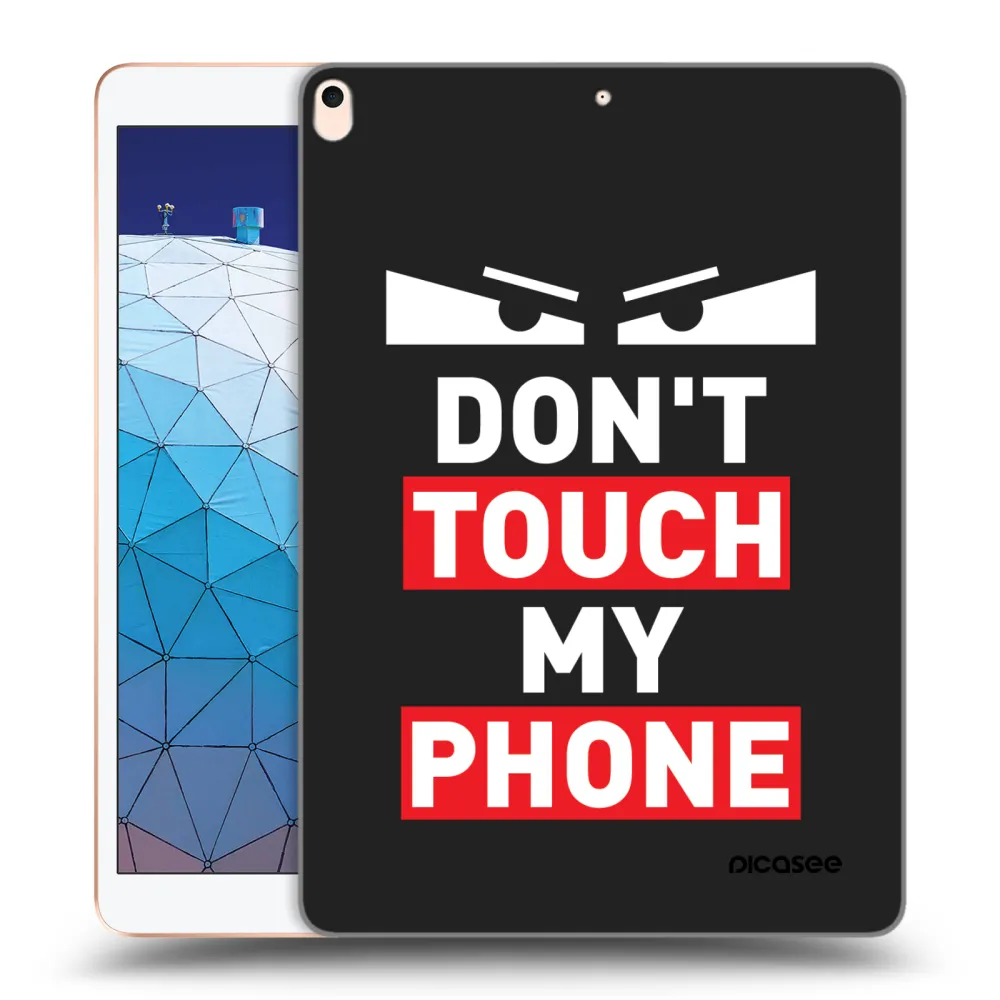 Picasee fekete szilikon tok az alábbi táblagépre Apple iPad Air 10.5" 2019 (3.gen) - Shadow Eye - Transparent